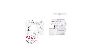 MÁQUINA DE COSER JANOME 1000A + OVERLOCK 8002D