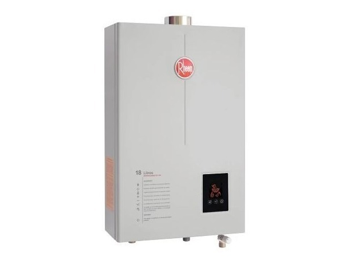 CALEFONT GAS LICUADO 18 LTS TIRO FORZADO. RHEEM 1