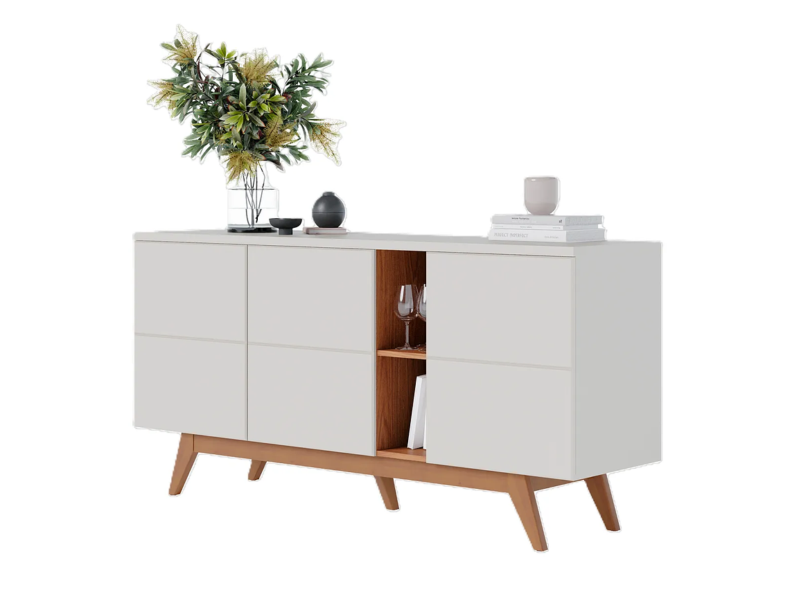 BUFFET DI PORETTI DESIGN 3C NORONHA 3 PUERTAS BLANCO 4