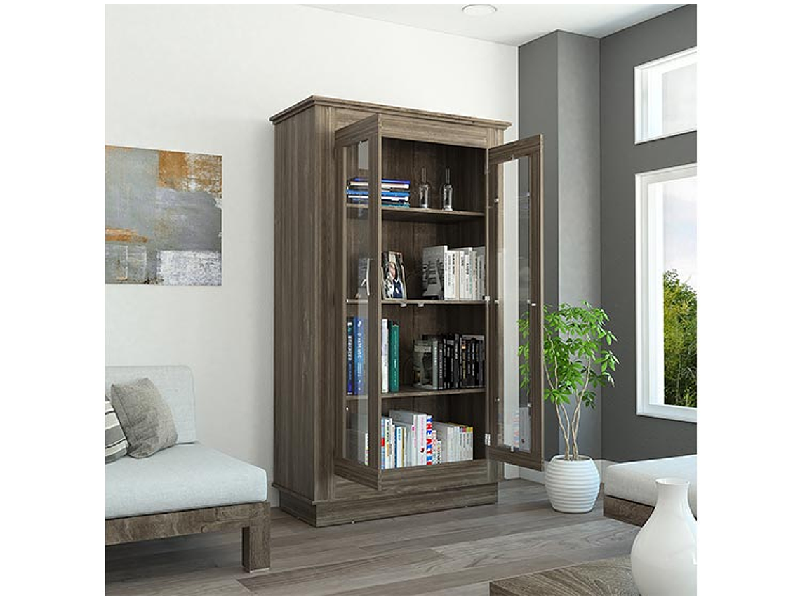 VITRINA TUHOME ALCAMO SIENA 2 PUERTAS CAFÉ 5