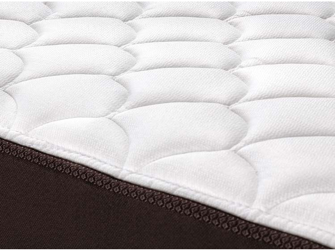 JUEGO DE DORMITORIO ROSEN CAMA EUROPEA ERGO T NEW 1.5 PLAZAS + VELADOR FERRARA + ALMOHADA 5