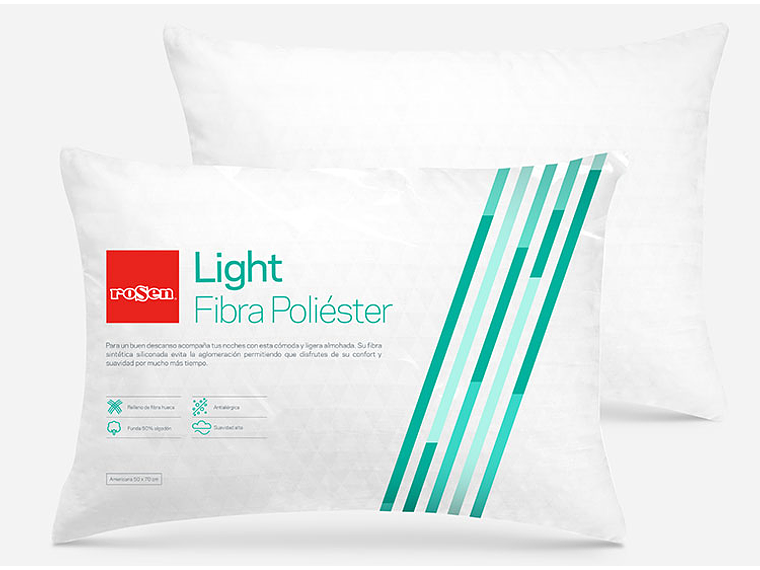 JUEGO DE DORMITORIO ROSEN CAMA EUROPEA ERGO T NEW 1.5 PLAZAS + VELADOR FERRARA + ALMOHADA 7