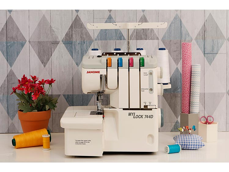 MAQUINA OVERLOCK JANOME MYLOCK 744D 9