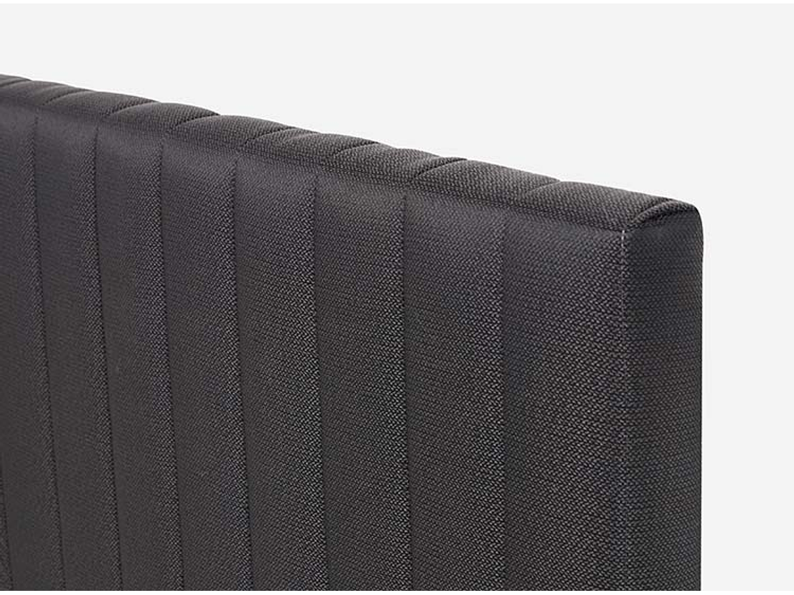 JUEGO DE DORMITORIO ROSEN CAMA EUROPEA NEW STYLE 4 PLUS 1.5 PLAZAS + RESPALDO LUCIO GRAFITO 5