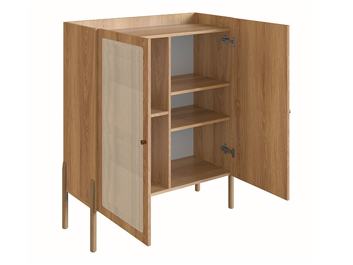 BUFFET DECOCASA OSLO 27929E 13 PUERTAS CAFÉ CLARO 4