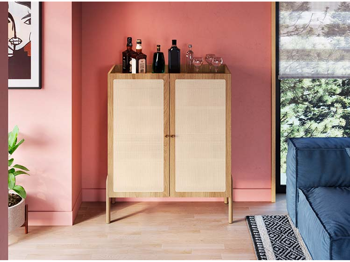 BUFFET DECOCASA OSLO 27929E 13 PUERTAS CAFÉ CLARO 5