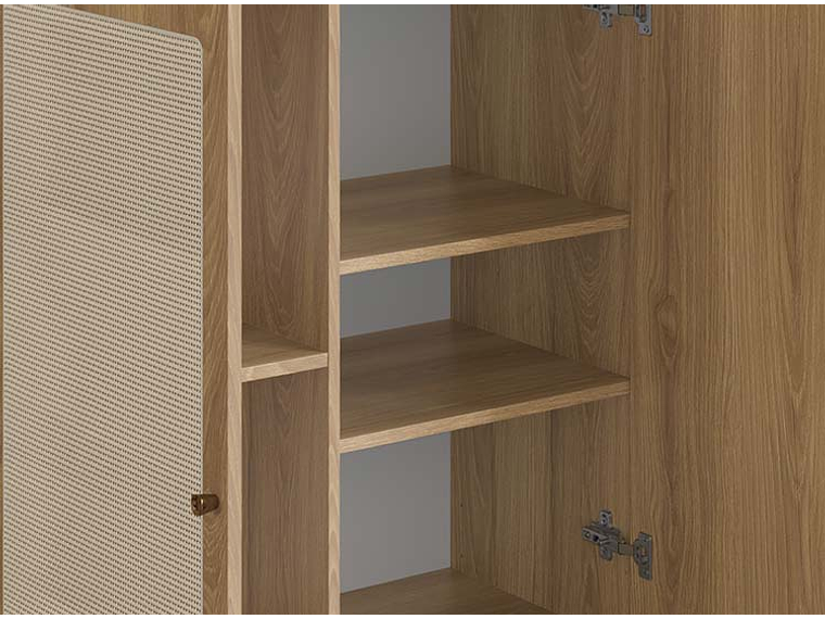 BUFFET DECOCASA OSLO 27929E 13 PUERTAS CAFÉ CLARO 6