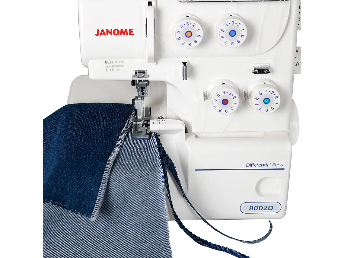 MAQUINA DE COSER OVERLOCK JANOME 8002D 6