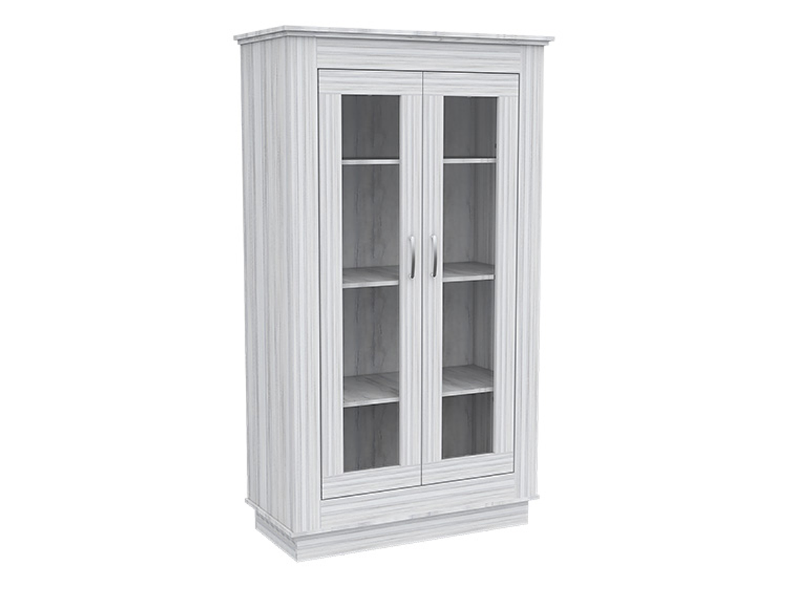 VITRINA TUHOME ALCAMO WHITE CHIC 2 PUERTAS BLANCO 1