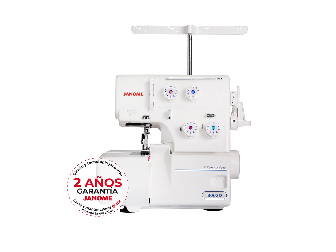 MAQUINA DE COSER OVERLOCK JANOME 8002D 7