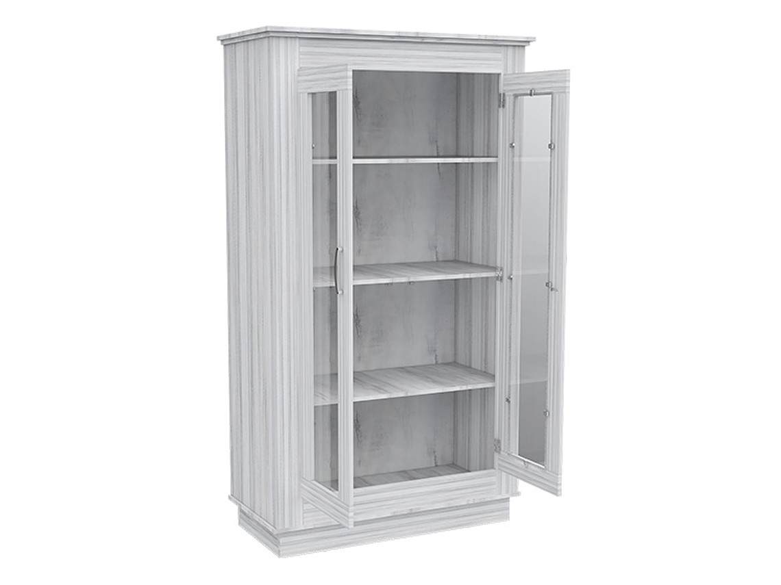 VITRINA TUHOME ALCAMO WHITE CHIC 2 PUERTAS BLANCO 3