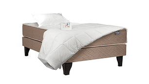 JUEGO DE DORMITORIO CELTA CAMA EUROPEA BAMBOO 1.5 PLAZAS + TEXTIL