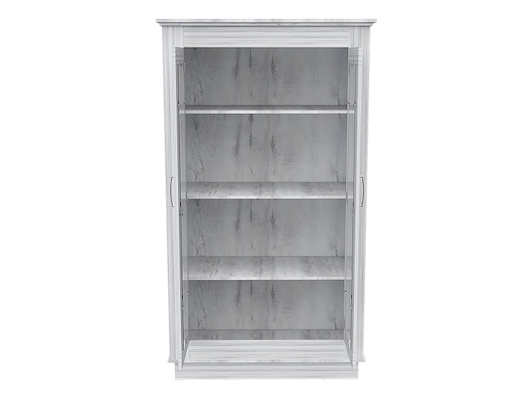 VITRINA TUHOME ALCAMO WHITE CHIC 2 PUERTAS BLANCO 4