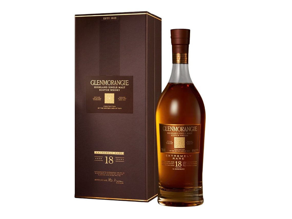 WHISKY SINGLE MALT GLENMORANGIE BOTELLA VIDRIO 18 AÑOS 1