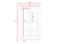 VITRINA TUHOME ALCAMO WHITE CHIC 2 PUERTAS BLANCO - Miniatura 5