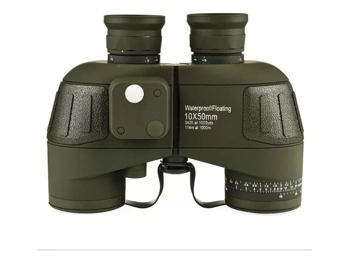 BINOCULAR MARINOS 10X50 PRISMÁTICOS IMPERMEABLES BRÚJULA TELÉMETRO 1