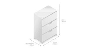 VITRINA TUHOME ALCAMO WHITE CHIC 2 PUERTAS