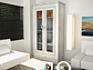 VITRINA TUHOME ALCAMO WHITE CHIC 2 PUERTAS - Miniatura 3