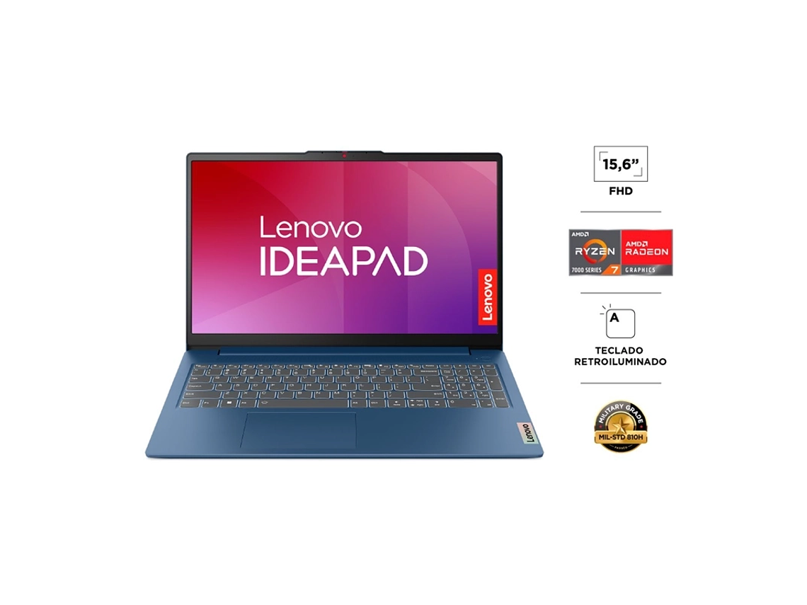 NOTEBOOK LENOVO IDEAPAD SLIM 3 AMD RYZEN 7 16GB RAM 512GB SSD 15.6” 1
