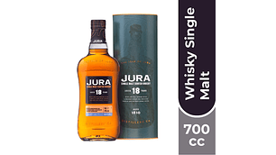 WHISKY JURA BOTELLA VIDRIO 700 CC MALT 18 AÑOS