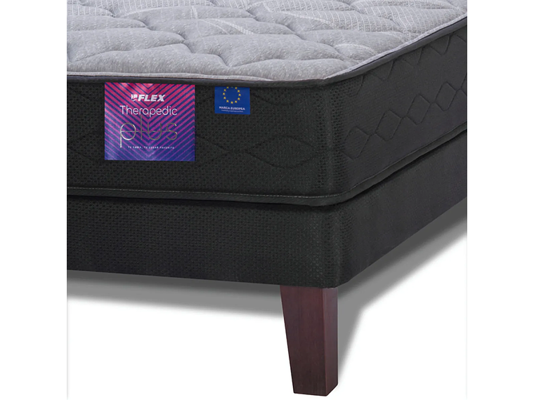 CAMA EUROPEA FLEX THERAPEDIC PLUS BOX 1.5 PLAZAS 3