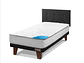CAMA EUROPEA FLEX THERAPEDIC 1,5 PL + RESPALDO ROYAL NEGRO - Miniatura 1