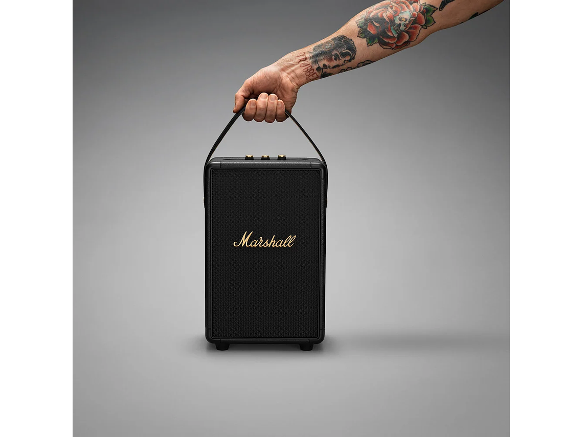 PARLANTE PORTATIL BLUETOOTH TUFTON MARSHALL BLACK AND BRASS 8