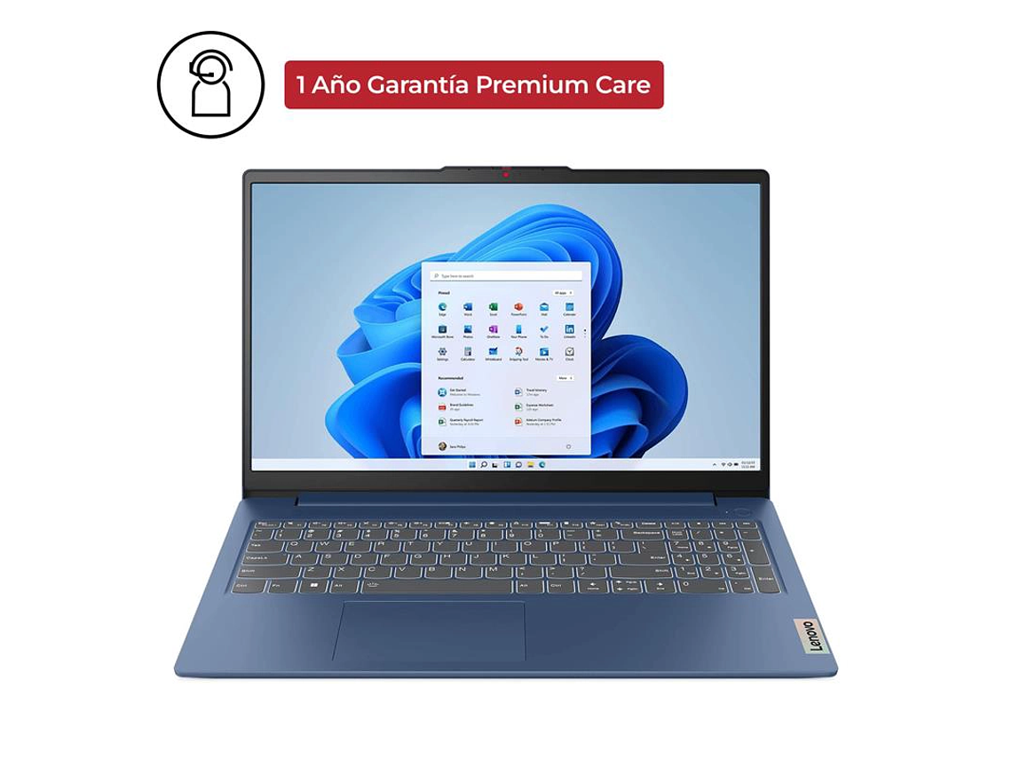 NOTEBOOK IDEAPAD SLIM 3 AMD RYZEN 5 8GB RAM 512GB SSD + GARANTIA PREMIUM CARE 9