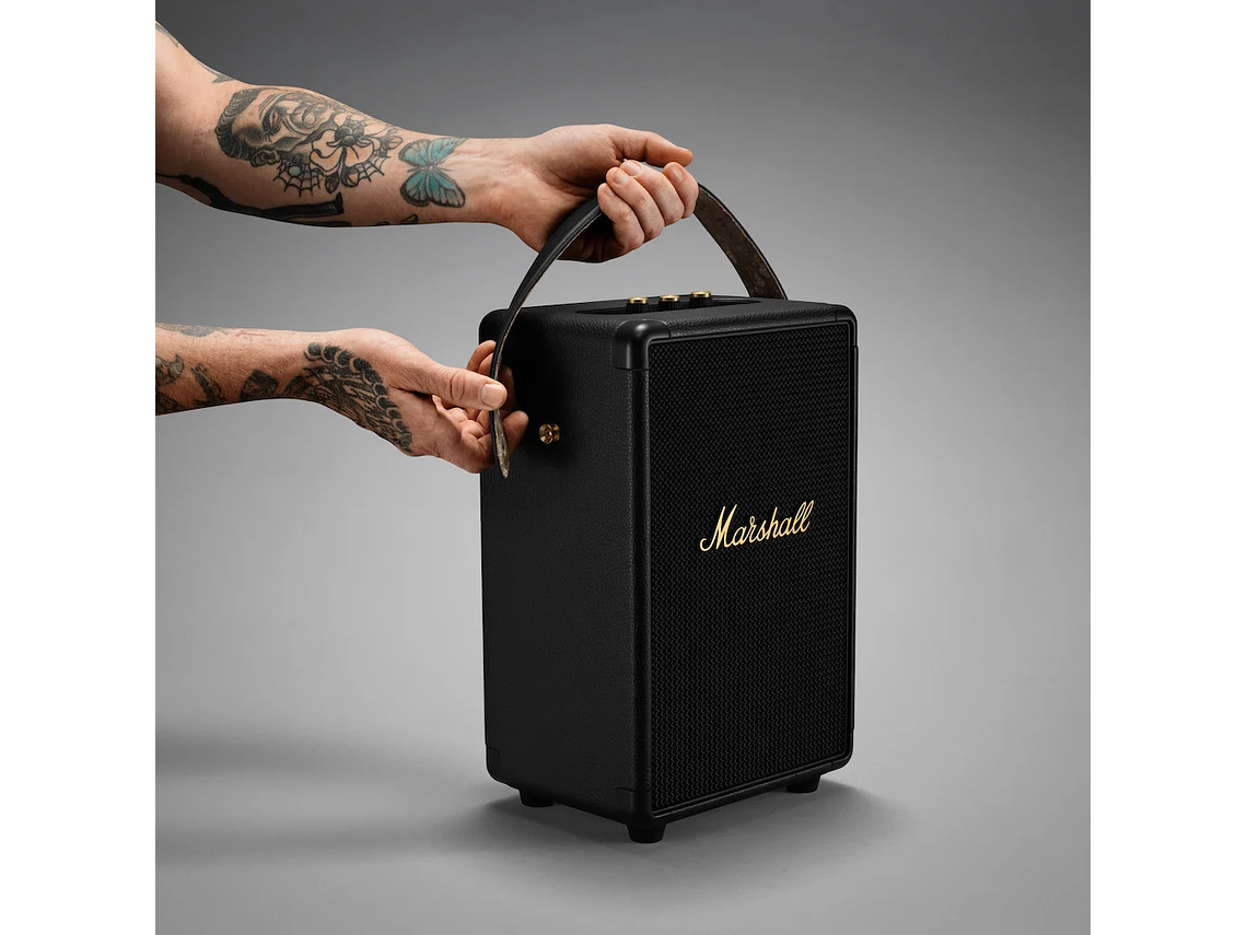 PARLANTE PORTATIL BLUETOOTH TUFTON MARSHALL BLACK AND BRASS 9
