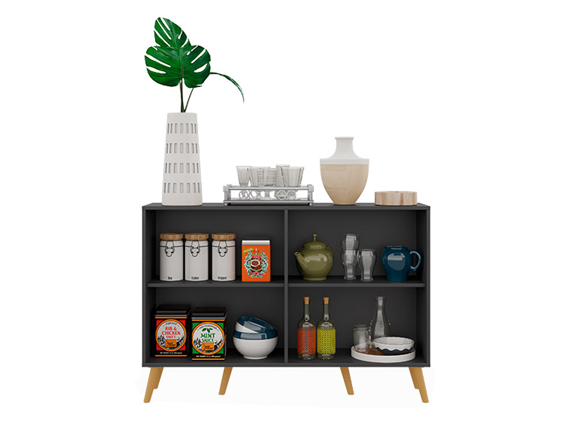 BUFFET BE DESIGN RETRO VIENA NEGRO 4P 1