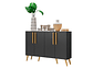 BUFFET BE DESIGN RETRO VIENA NEGRO 4P - Miniatura 3