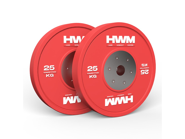 Par Bumper Plates Competición 25kg | HWM® 2