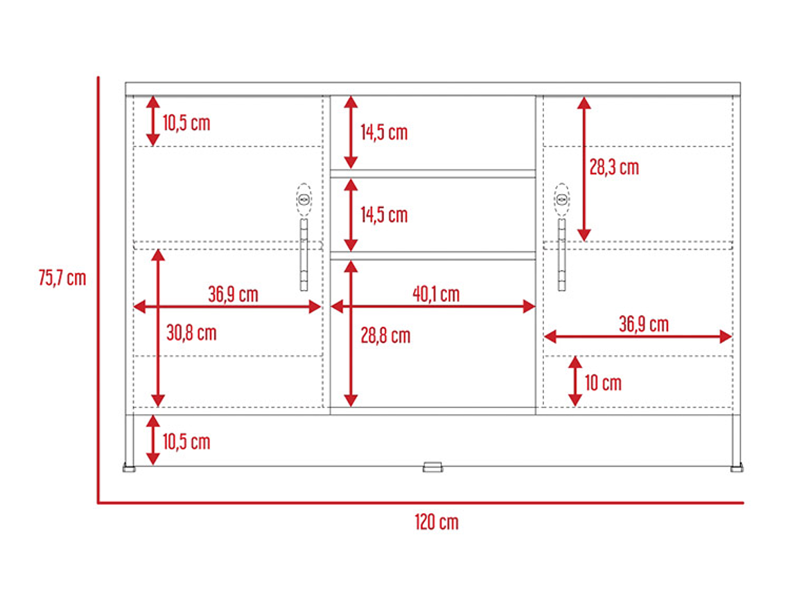 ESTANTE TUHOME HOME 4 REPISAS NEGRO 2