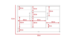 ESTANTE TUHOME HOME 4 REPISAS NEGRO