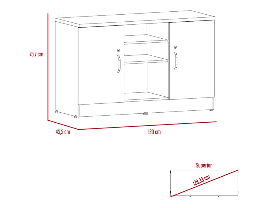 ESTANTE TUHOME HOME 4 REPISAS NEGRO 3