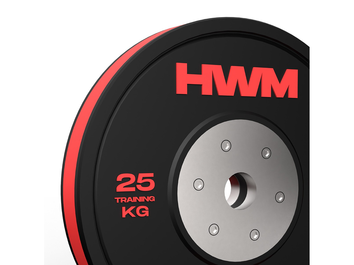 Par Bumper Plates Color Stripe 25kg | HWM 2