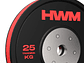 Par Bumper Plates Color Stripe 25kg | HWM - Miniatura 2