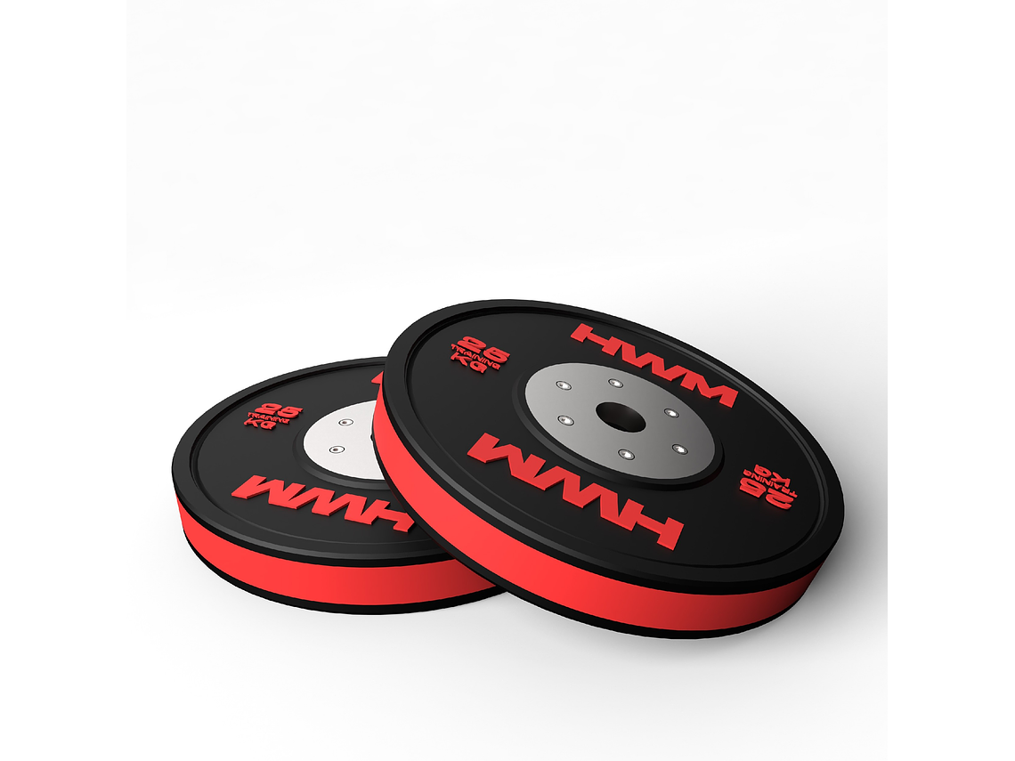 Par Bumper Plates Color Stripe 25kg | HWM 3