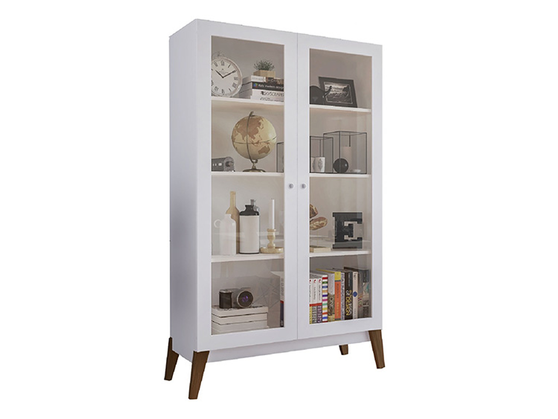 VITRINA BE DESIGN AMBER BLANCA 2P 1