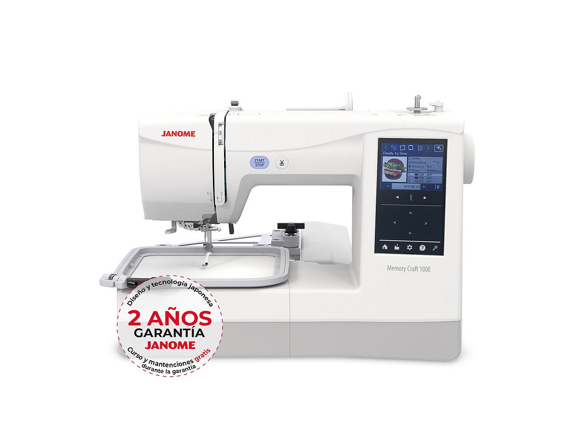 BORDADORA JANOME MEMORY CRAFT 100E 8