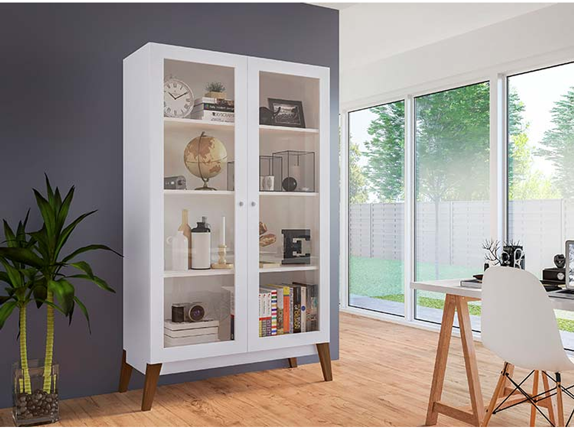 VITRINA BE DESIGN AMBER BLANCA 2P 4