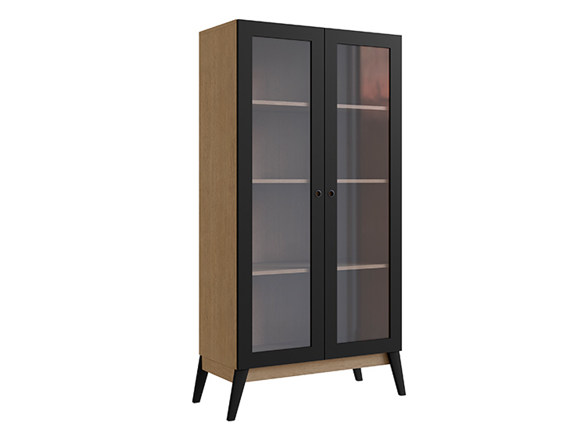  VITRINA BE DESIGN AMBER CAFE NEGRO 2P 1