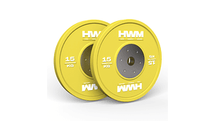 Par Bumper Plates Competición 15kg | HWM®
