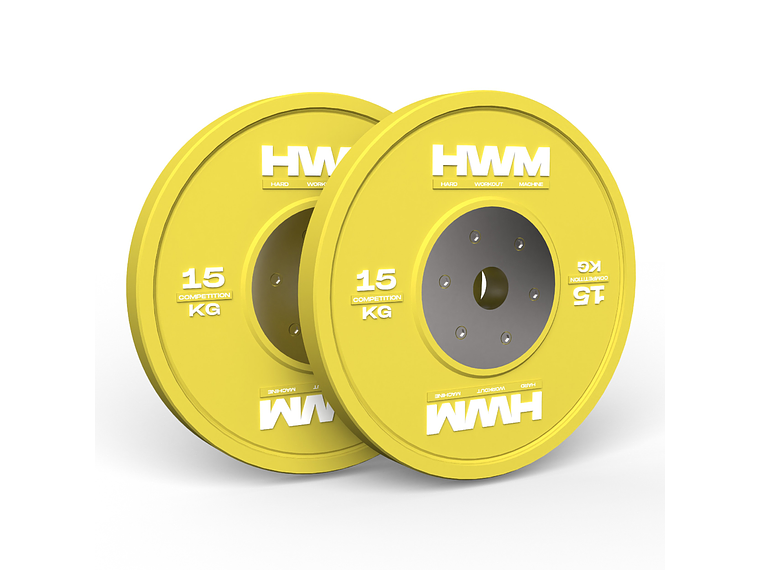 Par Bumper Plates Competición 15kg | HWM® 1