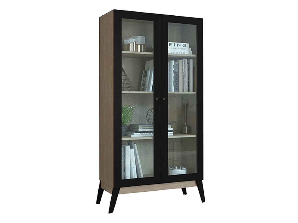  VITRINA BE DESIGN AMBER CAFE NEGRO 2P 3