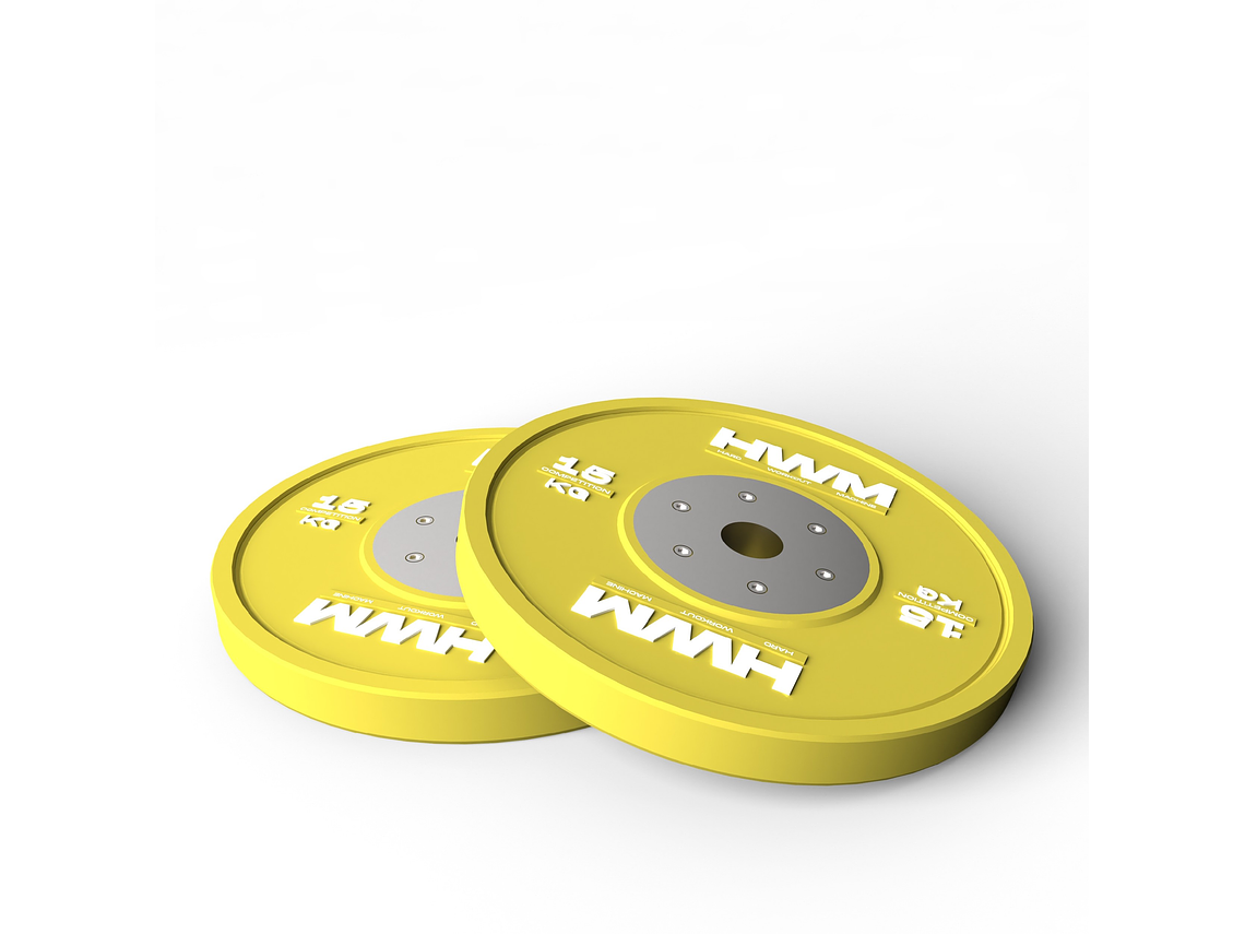 Par Bumper Plates Competición 15kg | HWM® 2