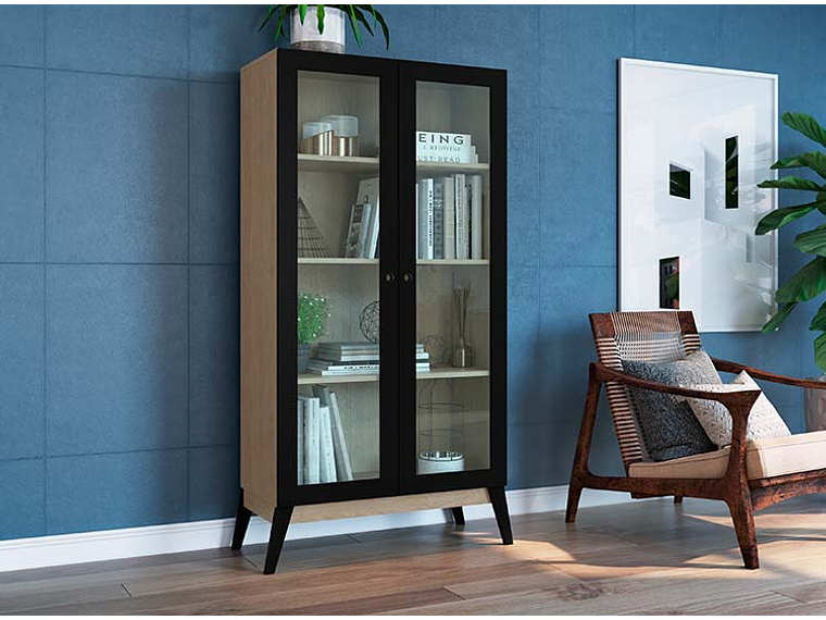  VITRINA BE DESIGN AMBER CAFE NEGRO 2P 4