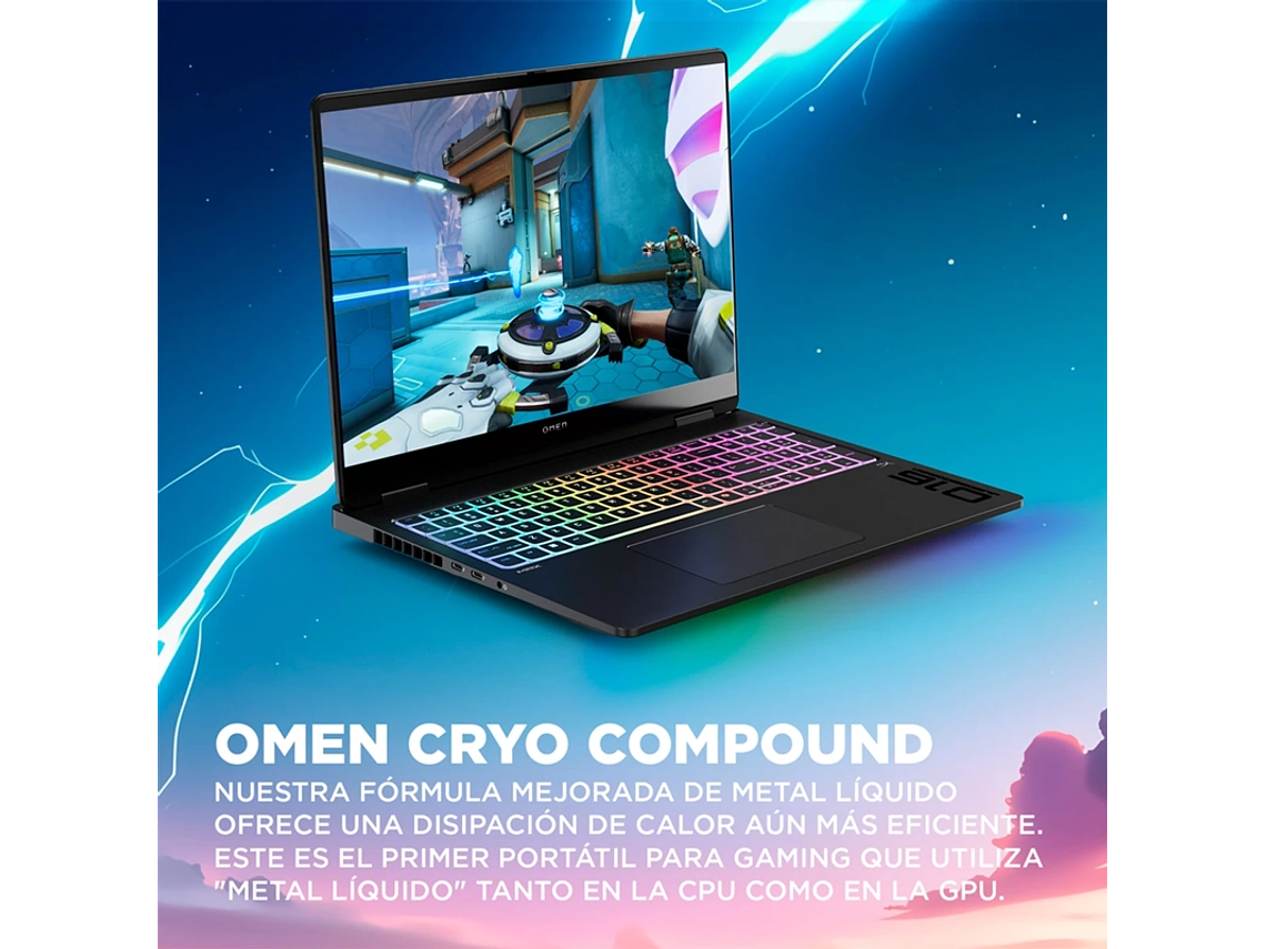 NOTEBOOK GAMER HP OMEN MAX 16-AH0005LA INTEL CORE ULTRA 9 64GB RAM 2TB SSD NVIDIA RTX 5090 16.2” 9