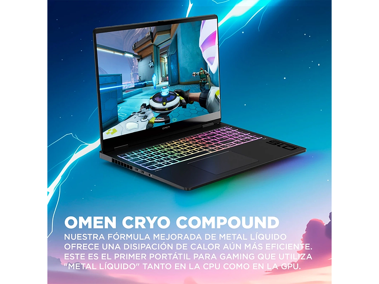 NOTEBOOK GAMER HP OMEN MAX 16-AH0005LA INTEL CORE ULTRA 9 64GB RAM 2TB SSD NVIDIA RTX 5090 16.2” 9