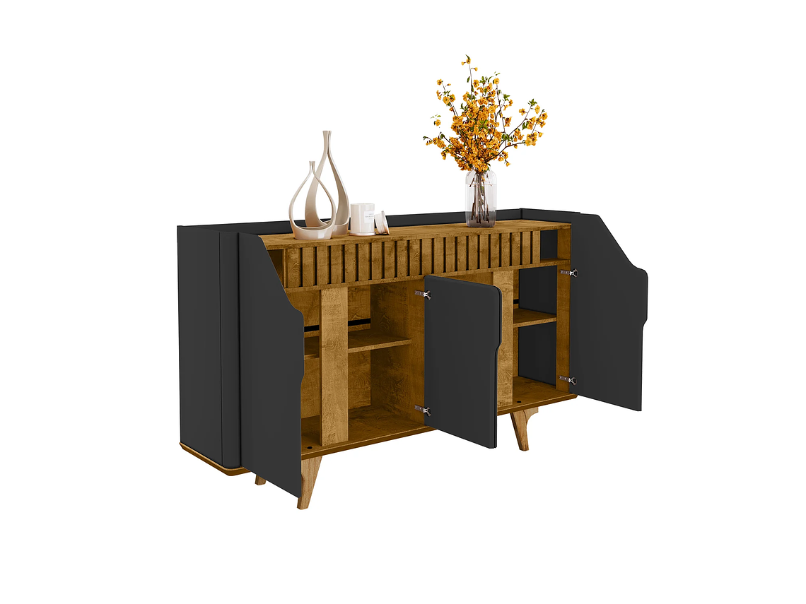 APARADOR BUFFET TAMISA NEGRO NATURAL 1